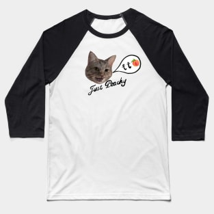 Just Peachy Cat Baseball T-Shirt